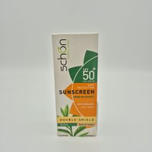 کرم ضد آفتاب رنگی طبیعی شون مدل دابل شیلد شون با SPF50 مناسب پوست چرب و مستعد جوش(Schon)