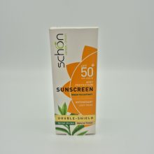 کرم ضد آفتاب رنگی طبیعی شون مدل دابل شیلد شون با SPF50 مناسب پوست خشک و نرمال(Schon)